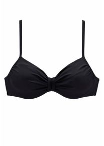 Lascana, Damen Bikini Top 'LS Nostalgie', Schwarz