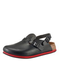 Birkenstock, Damen Clog, Rot / Schwarz