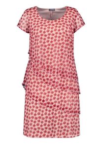 SAMOON, Damen Kleid, Altrosa / Feuerrot