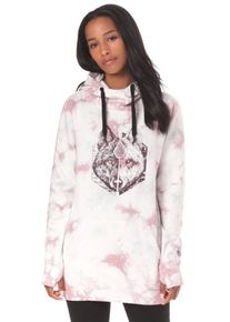 Volcom, Damen Kapuzenpullover 'Costus', Rosa / Wei&szlig;