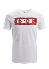 Jack & Jones JACK & JONES, Herren T-Shirt, Nachtblau / Rot / Weiß