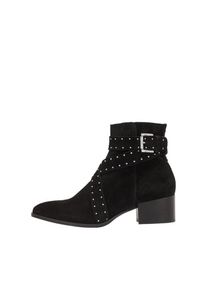 Bianco, Damen Stiefeletten 'Anja', Dunkelgrau / Schwarz / Silber