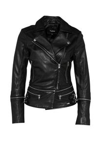 tigha, Damen Lederjacke 'Estia', Schwarz