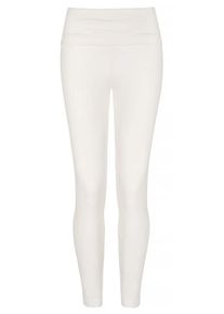 YOGISTAR.COM, Damen Yogi-leggings "om" - Ivory, Wei&szlig;