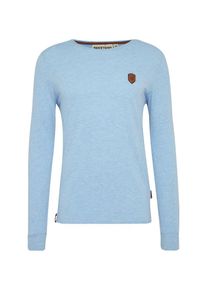 Naketano, Herren Langarmshirt 'Italienischer Hengst Langen', Hellblau