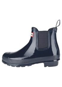 Hunter, Damen Stiefelette W Org Chelsea Rgl WFS1043RGL, Blau