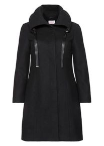sheego Style, Damen Kurzmantel, Schwarz