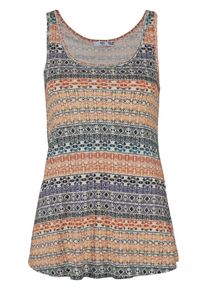 AJC, Damen Tanktop mit Ethno Druck, bunt