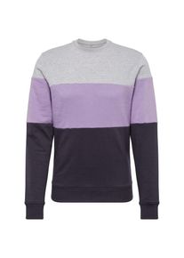 Blend, Herren Sweatshirt, Hellgrau / Lila / Schwarz
