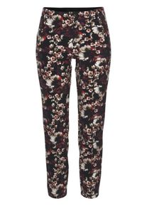 MAC, Damen Hose 'Anna Zip', Mischfarben / Schwarz
