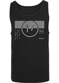 Mister Tee, Herren Tanktop 'Twenty One Pilots', Schwarz / Weiß