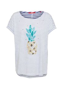 s.Oliver RED LABEL, Damen T-Shirt, Navy / Weiß
