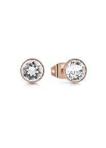 Guess, Damen Ohrringe 'AMERICAN DREAM', Rosegold / Weiß