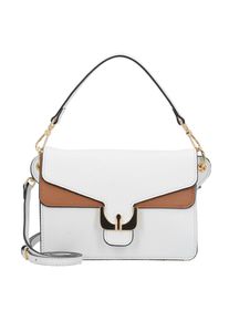 Coccinelle, Damen Handtasche 'Ambrine', Cognac / Schwarz / Weiß