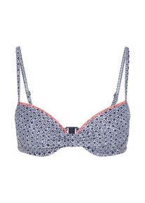 Esprit, Damen Bikini Oberteil 'SAPPHIRE BEACH', Navy / Weiß