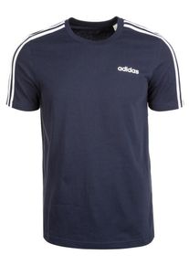 adidas Performance, Herren Trainingsshirt 'Essentials 3 Stripes', Dunkelblau / Wei&szlig;