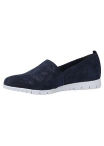 Tamaris, Damen Slipper, Dunkelblau / Weiß
