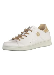 Tamaris, Damen Sneaker, Hellbeige / Wei&szlig;