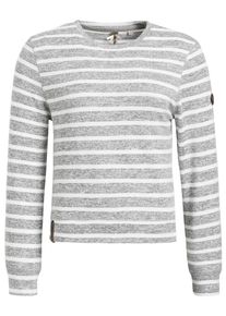 Khujo, Damen Pullover 'FENJA', Grau / Wei&szlig;