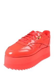 Reebok CLASSIC, Damen Sneaker 'CL LEATHER TRPL PTFM', Rot