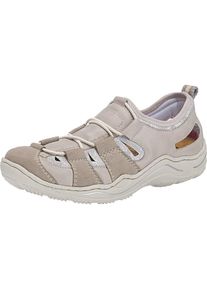Rieker, Damen Slipper, Beige / Dunkelbeige