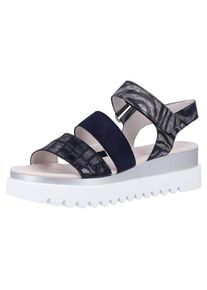 Gabor, Damen Sandalen, Dunkelblau / Schwarz / Silber