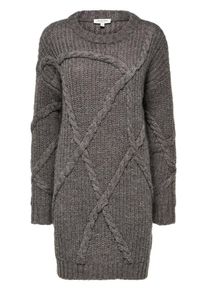 Selected Femme, Damen Kleid, Grau