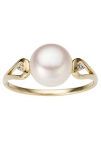 Firetti, Damen Perlenring, Gold / Perlwei&szlig;