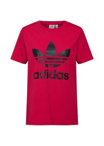 adidas originals, Damen Shirt 'Leoflage Trefoil', Himbeer / Schwarz