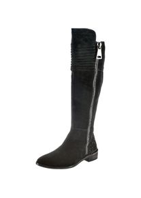 Alma en Pena, Damen Stiefel, Schwarz / Silber