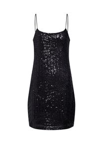 Only, Damen Kleid 'onlKASTELLO SEQUINS SINGLET DRESS WVN', Schwarz / Silber