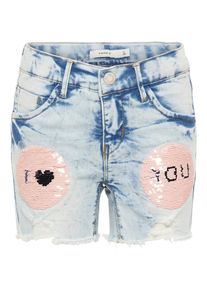 name it, M&auml;dchen Shorts, Hellblau