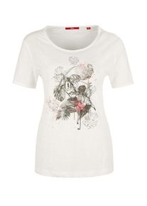 s.Oliver RED LABEL, Damen Jerseyshirt, Weiß