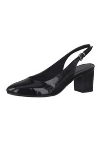 Marco Tozzi, Damen Pumps, Schwarz / Silber