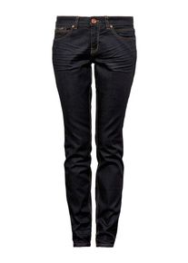 Q/S Designed By, Damen Catie Slim: Schlichte Dark-Denim, Dunkelblau