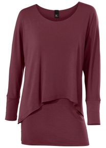 Heine, Damen Rundhalsshirt, Merlot