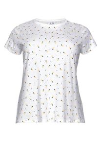 AJC, Damen T-Shirt, Gelb / Petrol / Weiß