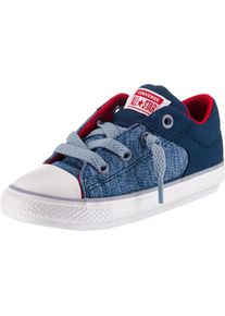 Converse, Sneakers 'Chuck Taylor All Star High Street', Navy / Blaumeliert / Rot / Wei&szlig;