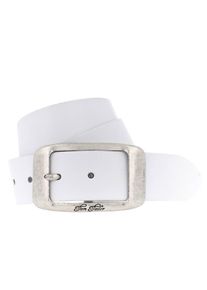Tom Tailor, Damen Ledergürtel 4.0cm, Weiß