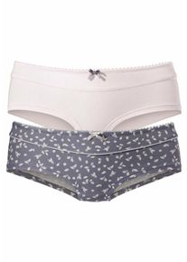 Petite Fleur, Damen Panty (2 Stück), Rauchblau / Puder