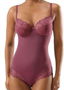 Nuance, Damen Bügel-Body (2 Stck.), Pastellrot / Weiß