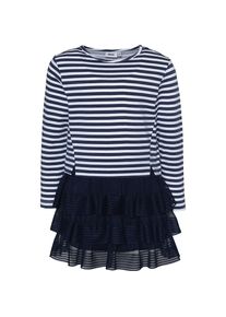 Mexx, Mädchen Kleid, Dunkelblau / Weiß