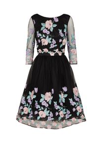 Chi Chi London, Damen Cocktailkleid 'CAITLYN', Grün / Lila / Schwarz