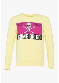 PLUS EIGHTEEN, Herren Sweatshirt, Pastellgelb