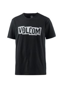 Volcom, Herren T-Shirt 'Edge', Schwarz / Wei&szlig;