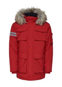 Only & Sons Only & Sons, Herren Wasserdichter Parka, Grau / Rot