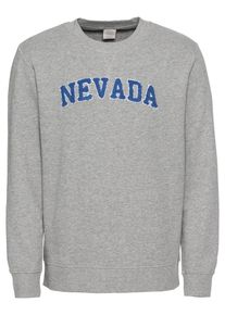Jack & Jones JACK & JONES, Herren Sweatshirt 'JORNEVADA', Blau / Graumeliert
