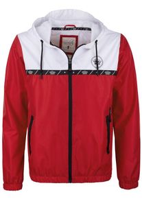 Soulstar, Herren Jacke, Rot / Schwarz / Weiß