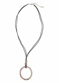 J. JAYZ, Damen Kette mit Anhänger, Rosegold / Schwarz