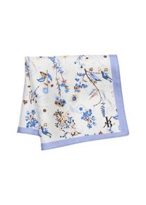 Jacques Britt, Herren Einstecktuch, Royalblau / Cyanblau / Hellblau / Gold / Weiß